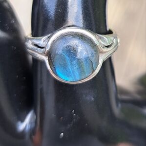 Blue Labradorite Sterling silver ring